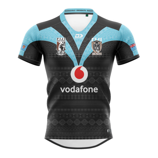 fiji rugby gear 2025 Fiji Bati Mens Replica Alt Jersey