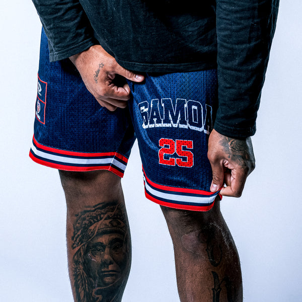 2025 Toa Samoa Mens Basketball Shorts - Navy