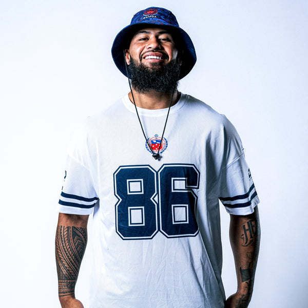 2025 Toa Samoa Mens Oversized Tee - White