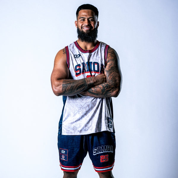 2025 Toa Samoa Mens Basketball Singlet - Beige