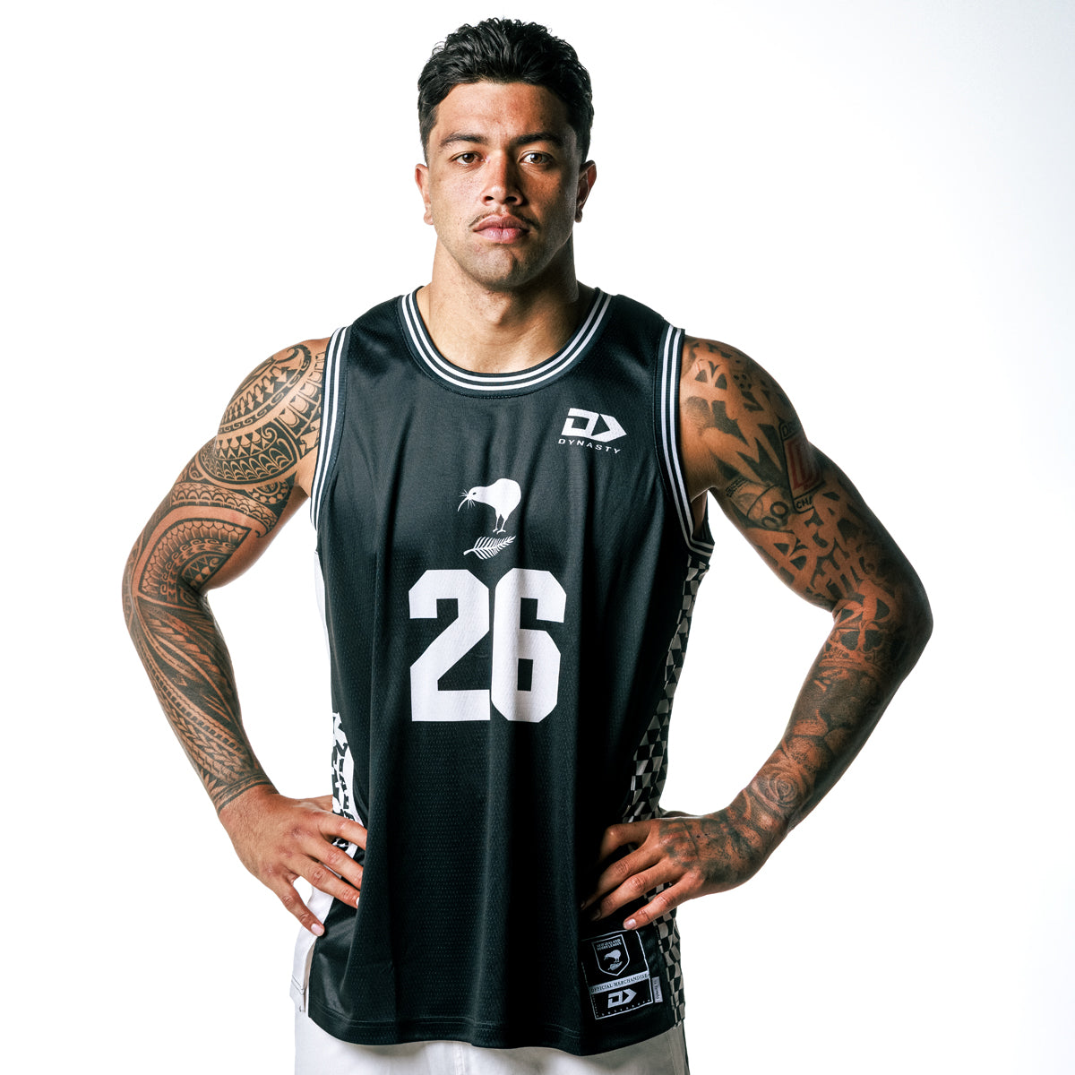 New Zealand Kiwis Juniors Basketball Singlet - Beige