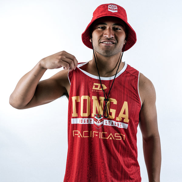 2025 Tonga Rugby League Mens Training Singlet - Red