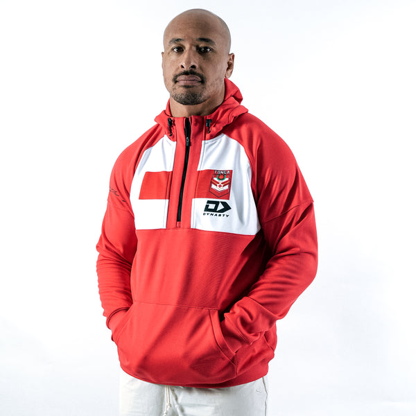 2025 Tonga Rugby League Mens Performance Hoodie - Red