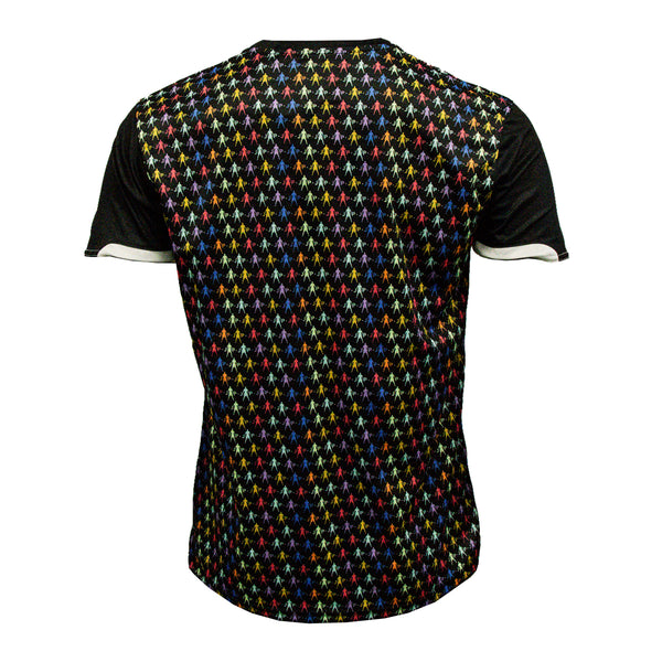 Joseph Parker Black Pattern Tee-BACK