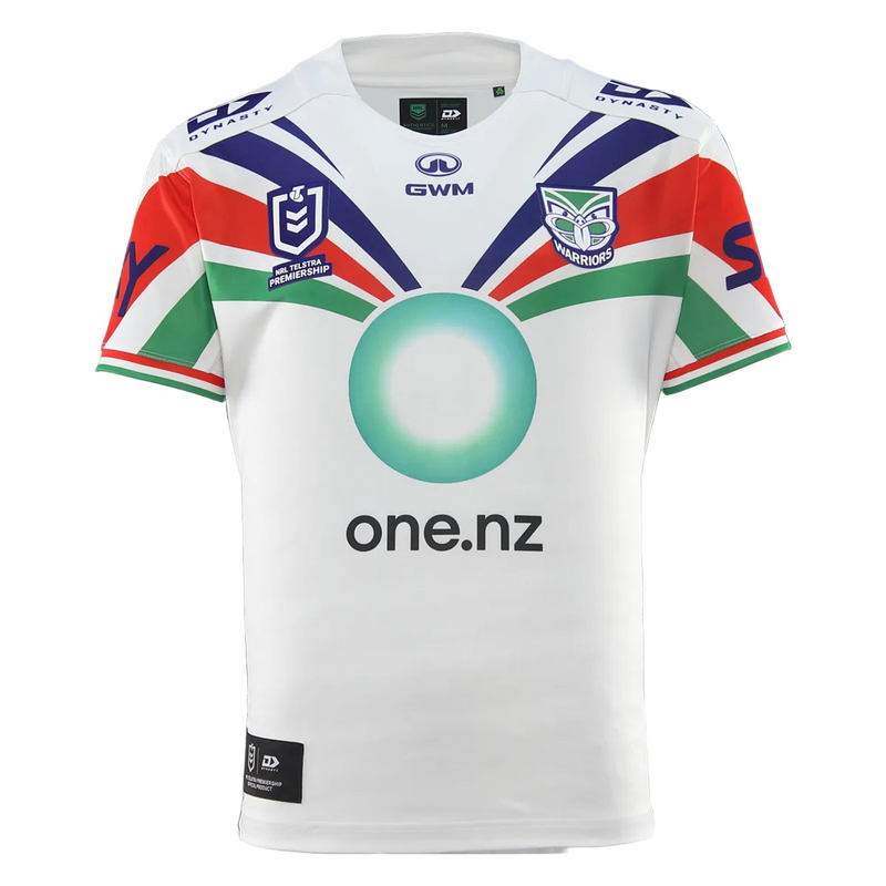 2026 NZ Warriors Mens Replica Away Jersey  - White