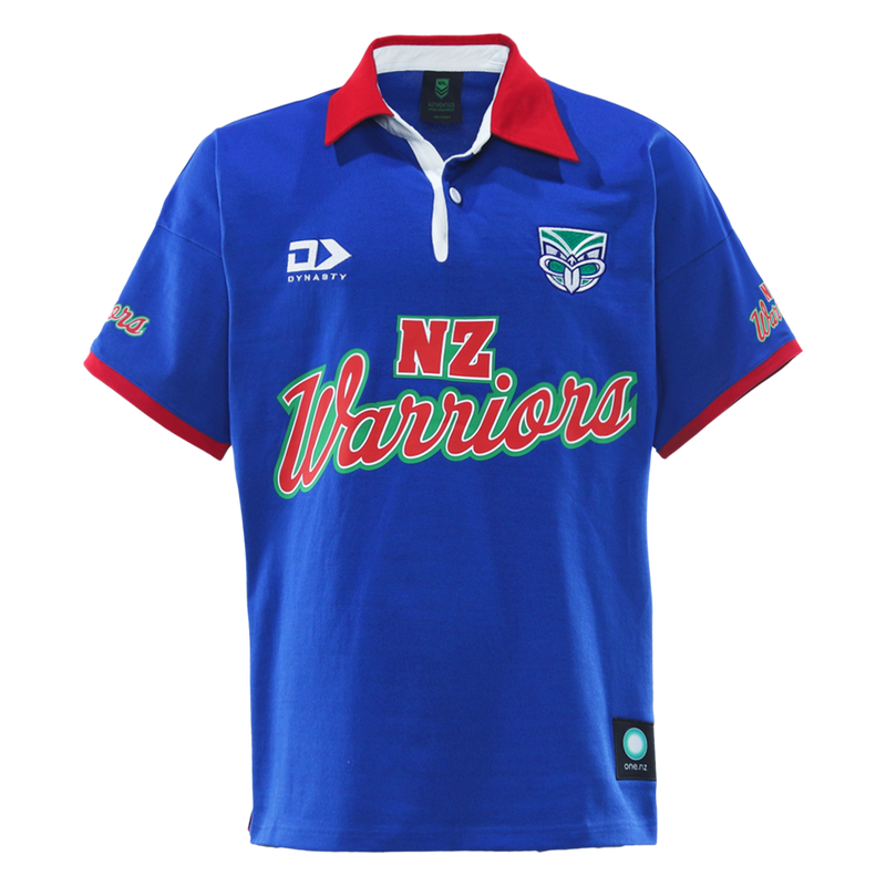 2026 NZ Warriors Mens Short Sleeve Traditional Polo - Fade