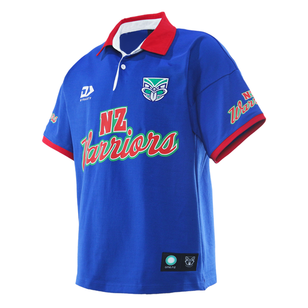 2026 NZ Warriors Mens Short Sleeve Traditional Polo - Fade