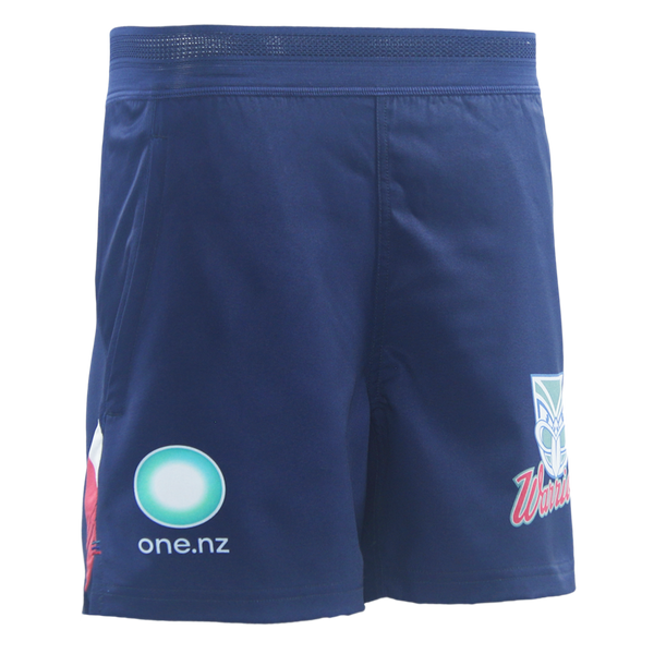 2026 NZ Warriors Junior Gym Short  - Navy