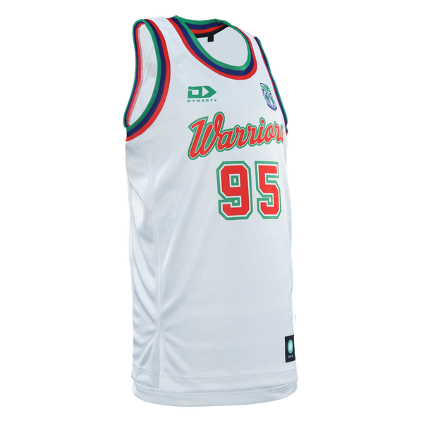 2026 NZ Warriors Junior Basketball Singlet  - White
