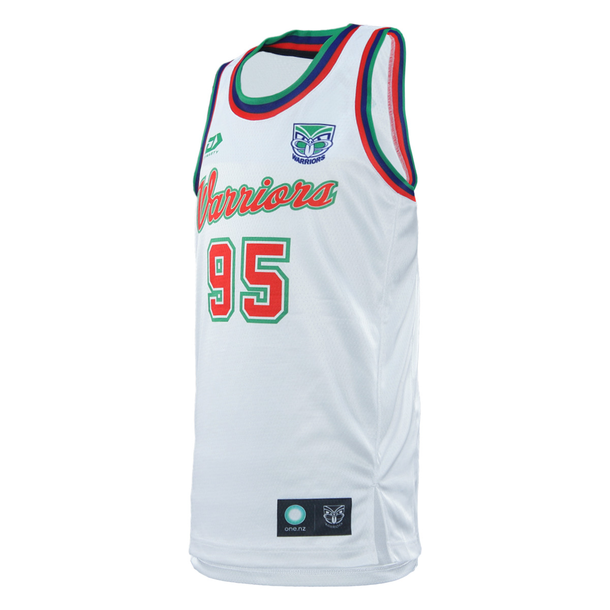 2026 NZ Warriors Junior Basketball Singlet  - White