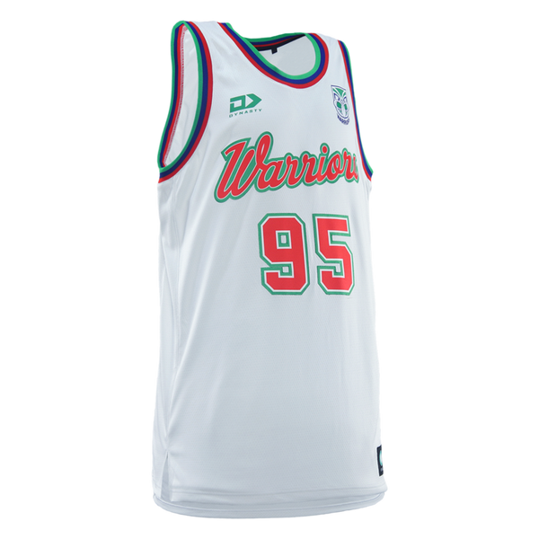 2026 NZ Warriors Mens Basketball Singlet  - White