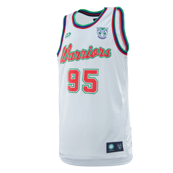 2026 NZ Warriors Mens Basketball Singlet  - White
