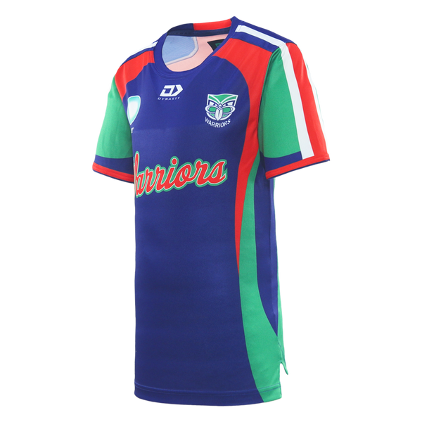 2026 NZ Warriors Junior Warm Up Tee - Blue