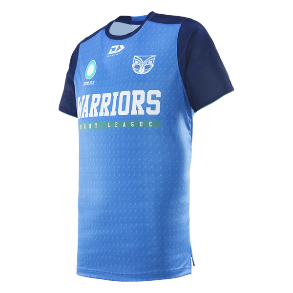 2026 NZ Warriors Mens Coaches Tee  - Blue