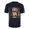 2019 Tasman Mako mens champion tee Navy tee with Gold text