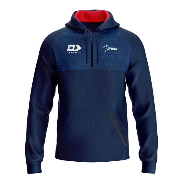 2026 Tasman Mako Rugby Adults 1/4 Zip Hoodie