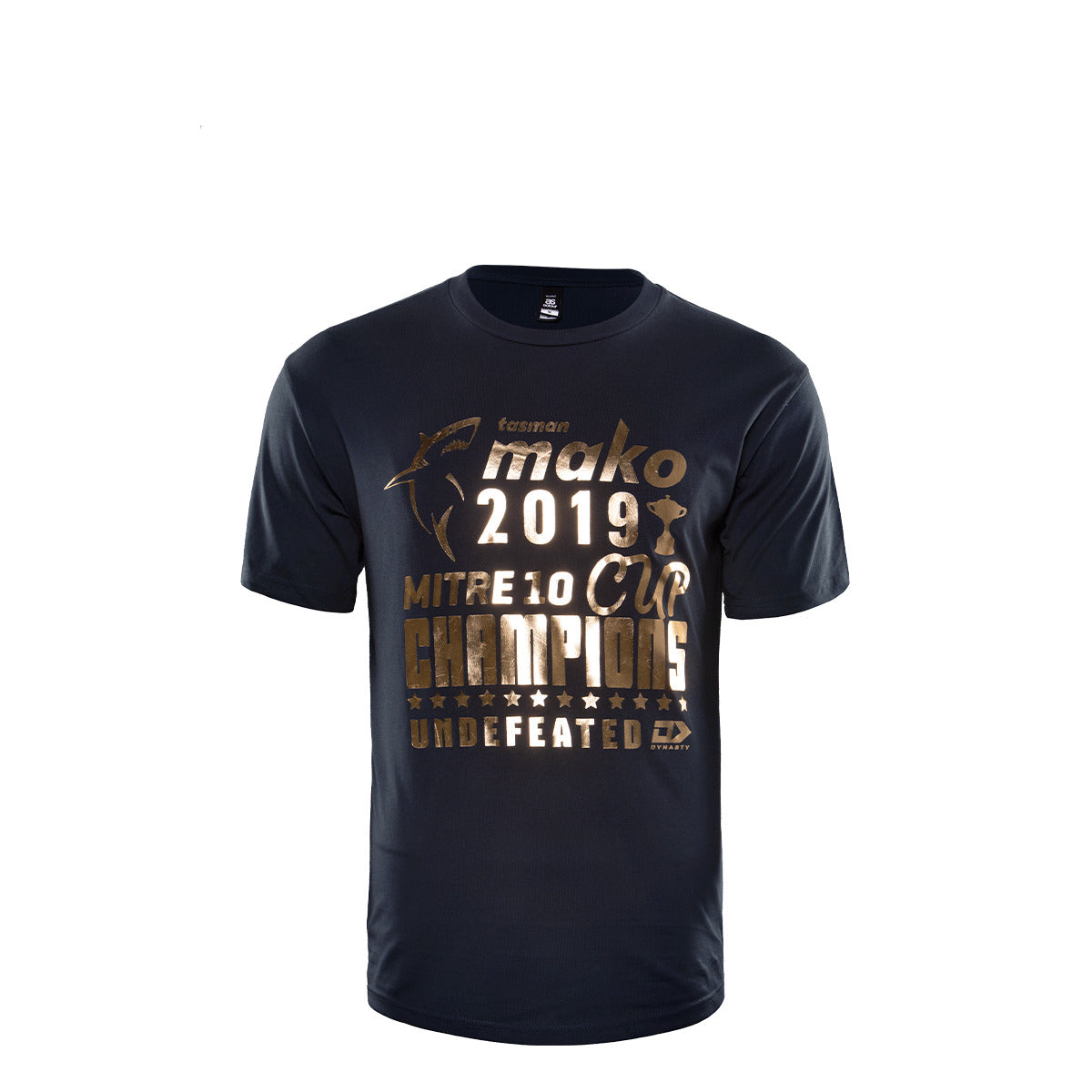 2019/2020 Tasman champion Graphic Tee Navy with Gold writing
