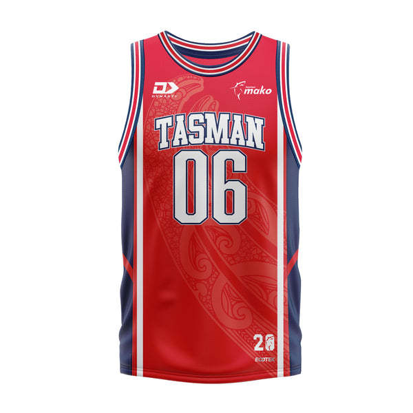 2026 Tasman Mako Adults Basketball Singlet