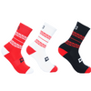 2025 Tonga Rugby League 3 Pack Crew Sock - Assorted