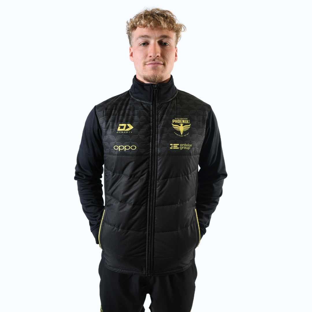 25/26 Wellington Phoenix Adults Hybrid Jacket - Black