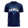 2025 Lakapi Samoa Mens Cotton Graphic Tee - Navy