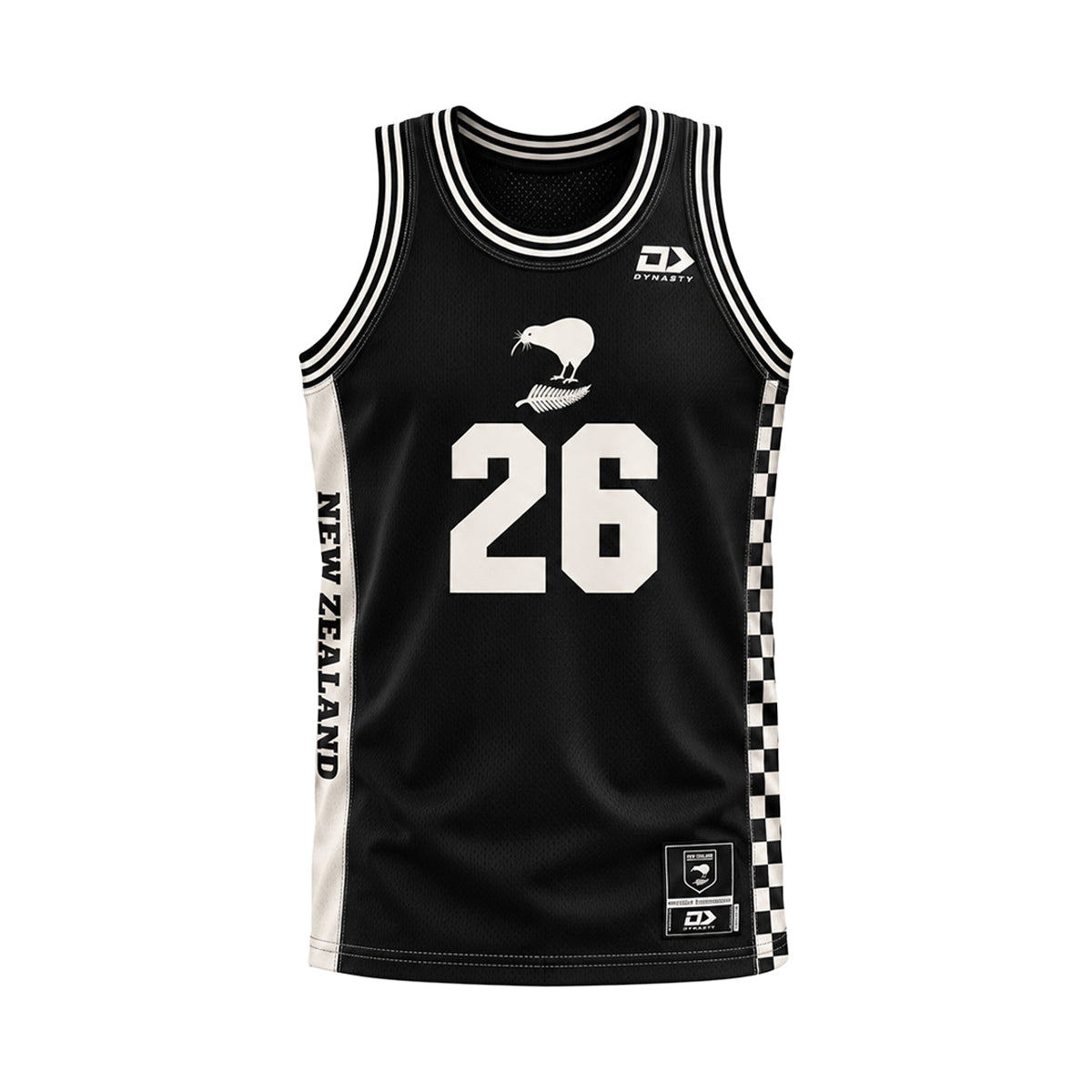 New Zealand Kiwis Adults Basketball Singlet - Beige