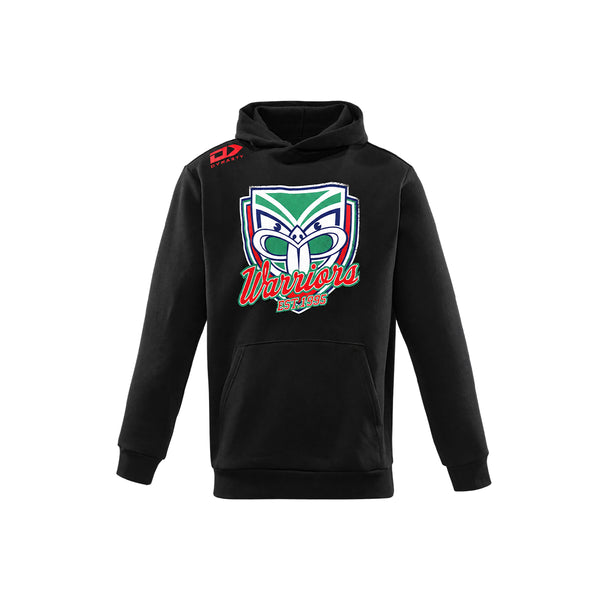 New Zealand Warriors Junior Graphic Hoodie - Black