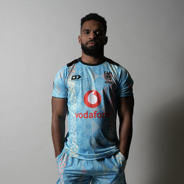 Fiji Bati Adults Training Tee - Cyan