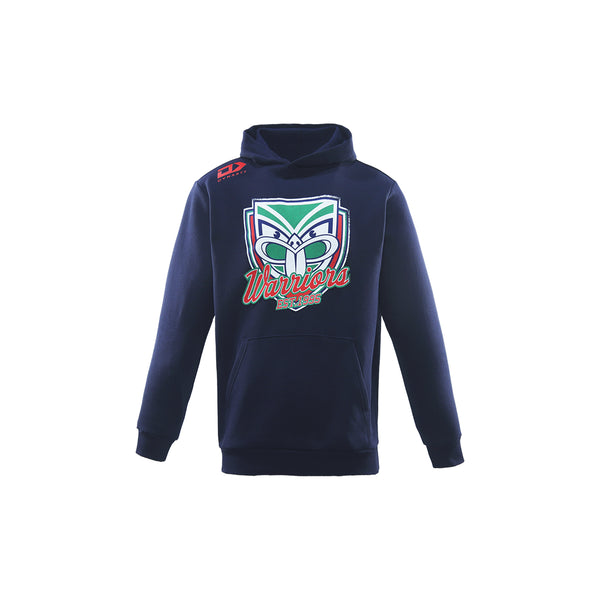New Zealand Warriors Junior Graphic Hoodie - Navy