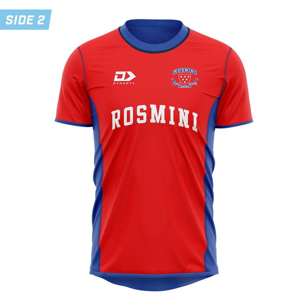 Rosmini College Junior Reversible PE Tee - Red Liston