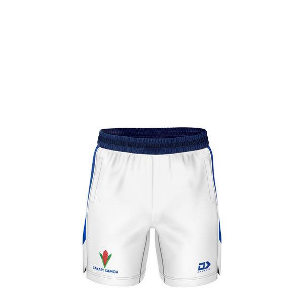 2021 Lakapi Samoa Mens Gym Short - White