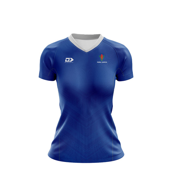 2021 Manu Samoa Rugby Ladies Replica Home Jersey - Blue
