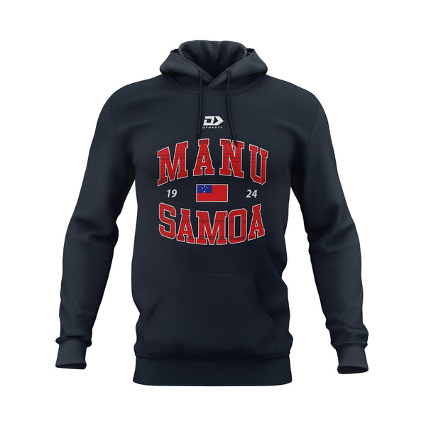 2021 Manu Samoa Rugby Mens Graphic Hoodie - Navy